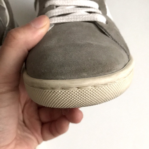 Saint Laurent Grey Suede High Top Sneakers SL/02H - Picture 10 of 14
